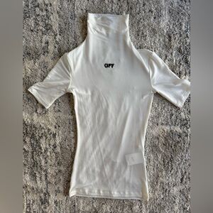 Off-White White Turtleneck Top